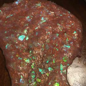 8oz Slime With Confetti & Orange Glitter