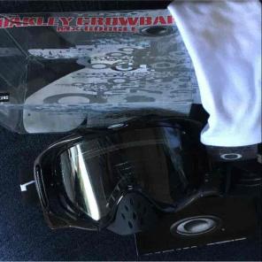 Oakley Crowbar MX Goggles Jet Black NWT