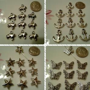 Jewelry findings, charms and Beads