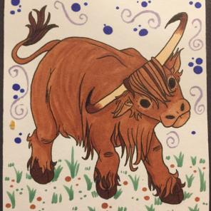 Fluffy Cow
