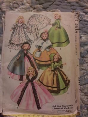 Vintage High Heel Doll Wardrobe Pattern