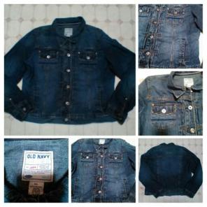 Wmns XL Old Navy Distressed Jean Jacket