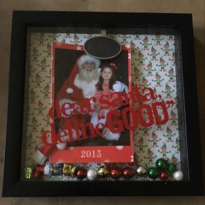 Christmas Shadow Box Photo Frame