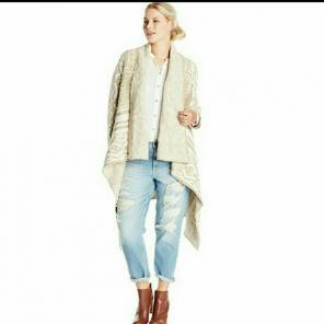 Calvin Klein Womens Knit Wrap Poncho EUC