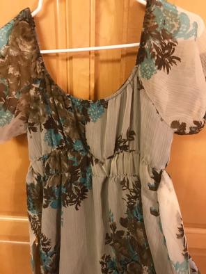 Vintage Print Lauren Kiyomi Chiffon Dres
