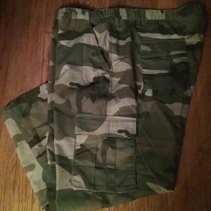 MENS CAMOUFLAGE HUBAND TRI WAIST PNT 54S