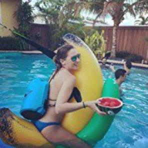 Giant Ride On Inflatable BananaPoolFloat