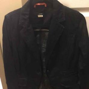 J crew Dark Denim Blazer sz 8