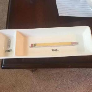 RAE Dunn pencil Tray