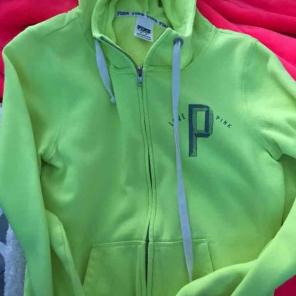 Vs pink full zip hoodie