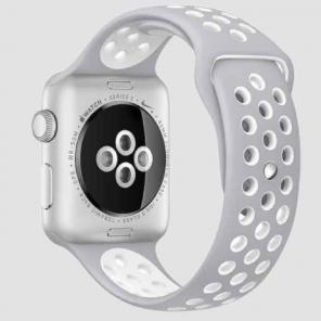 White glow Apple Watch Sport band 42mm