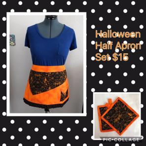 Halloween Half Apron Set