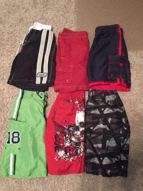 Bundle Of Swim Trunks Sizes Small & Med