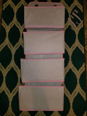 Pink and Grey 4 Slot Organizer