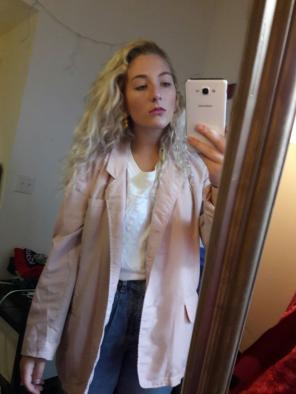 80s Pink Bomber/Blazer Jacket