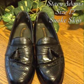 Stacy Adams Snake Skin Dress Shoes, 12