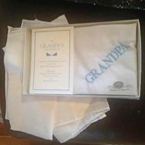 NIB Grandpa keepsake handkerchief