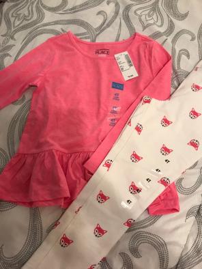 Girls 4T Pants and Shirt Set FOXES!