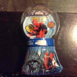 New Spider-Man bubble bath glitter globe