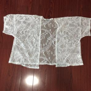 Charlotte Russe White Laced Kimono