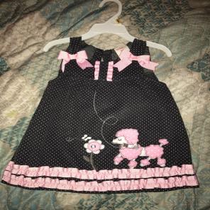 PINK POODLE TODDLER DRESS