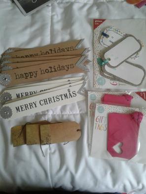 gift tag + card bunde
