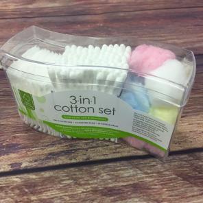 3-in-1 Cotton Set (Tips, Pads, Balls)