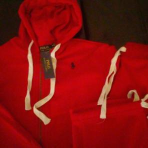 Red Polo Sweatsuit