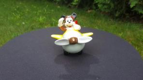 Vintage ceramic Mickey Mouse in bi-plane