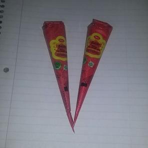 Red heena cones