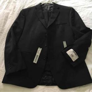 DKNY 2 Piece Men's Garment Suit Black