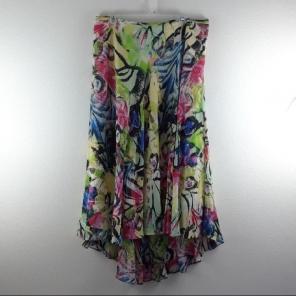 CASUAL STUDIO XL COLORFUL HIGH LOW SKIRT