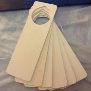 Six Wooden Doorknob Hangers