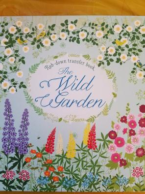 Usborne Rub down The Wild Garden book