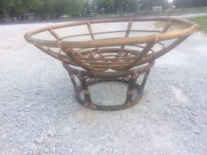 Brown Wicker Papasan Chair