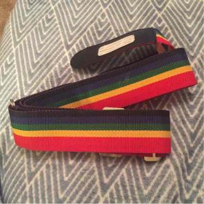 Rainbow luggage strap