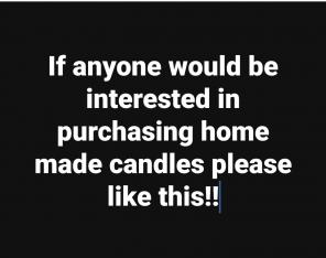 Home made candles