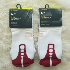 (L) 2 PAIRS NIKE ELITE Basketball Socks