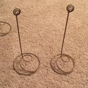Gold Table Card Holders 19 Count
