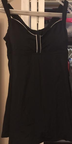 Maxine Black Bathing Suit Dress