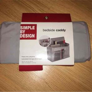 NWT Gray Chevron Bedside Caddy College