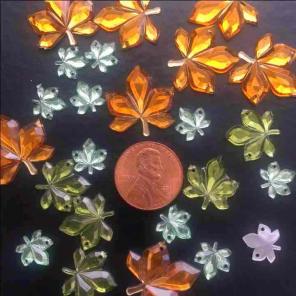 25 PC Flatback Fall Maple Leaves DIY Hol