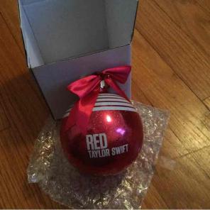 Taylor Swift Red Ball Ornament