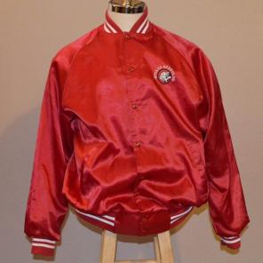 Satin Baseball Jacket Husker Beef Club