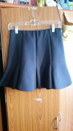 Black mini skirt