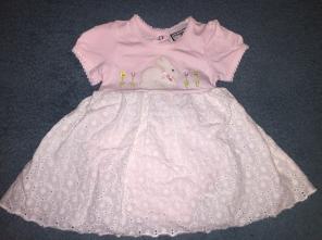 Pink/white Bunny Dress