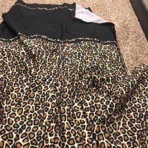 Leopard shower curtain