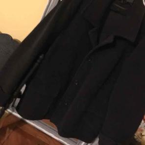 Men's XL wool dress coat by Express EUC