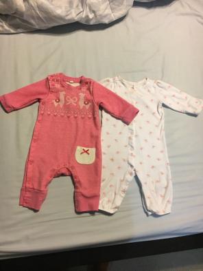 Cute Rompers x2 9M-12M