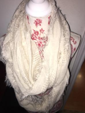 Scarfs 2!! cream white and maroon